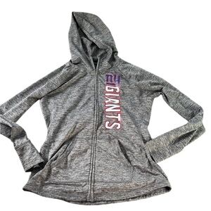 NFL Team Apparel Gray Giants Women's Full Zip Hoodie Jacket Size Medium